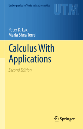 Calculus With Applications Second Edition By Peter D Lax And Maria Shea Terrell Technical Books Pdf